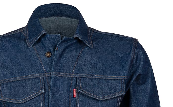 Imagen del detalle del cuello de una chompa confeccionada por Confortline