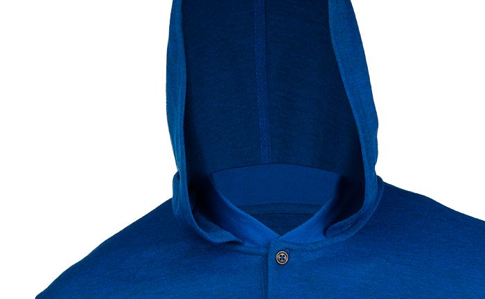 Imagen del detalle del cuello de un hoodie confeccionando por Confortline