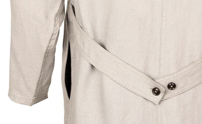 Imagen del detalle del brazo de un mandil confeccionando por Confortline